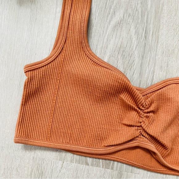 Urban Outfitters Pullover Bralette Orange Sz XL - Picture 2 of 6